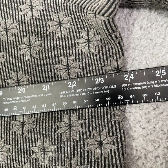 Woolrich Top Womens 2XL Charcoal Floral Casual Long Sleeve Pullover - Picture 7 of 9